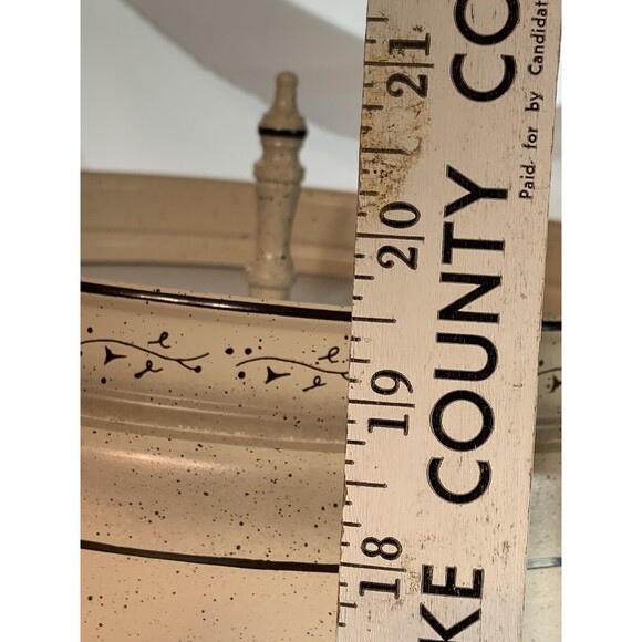 Vintage Beige Gold Bouillotte Style Tole Lamp + Shade Underwriter’s Laboratories - Picture 11 of 12